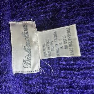 vintage "Distinction" fuzzy knit sweater M Z1